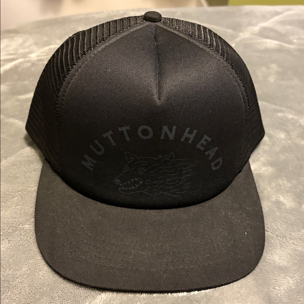 Muttonhead Black Trucker Hat